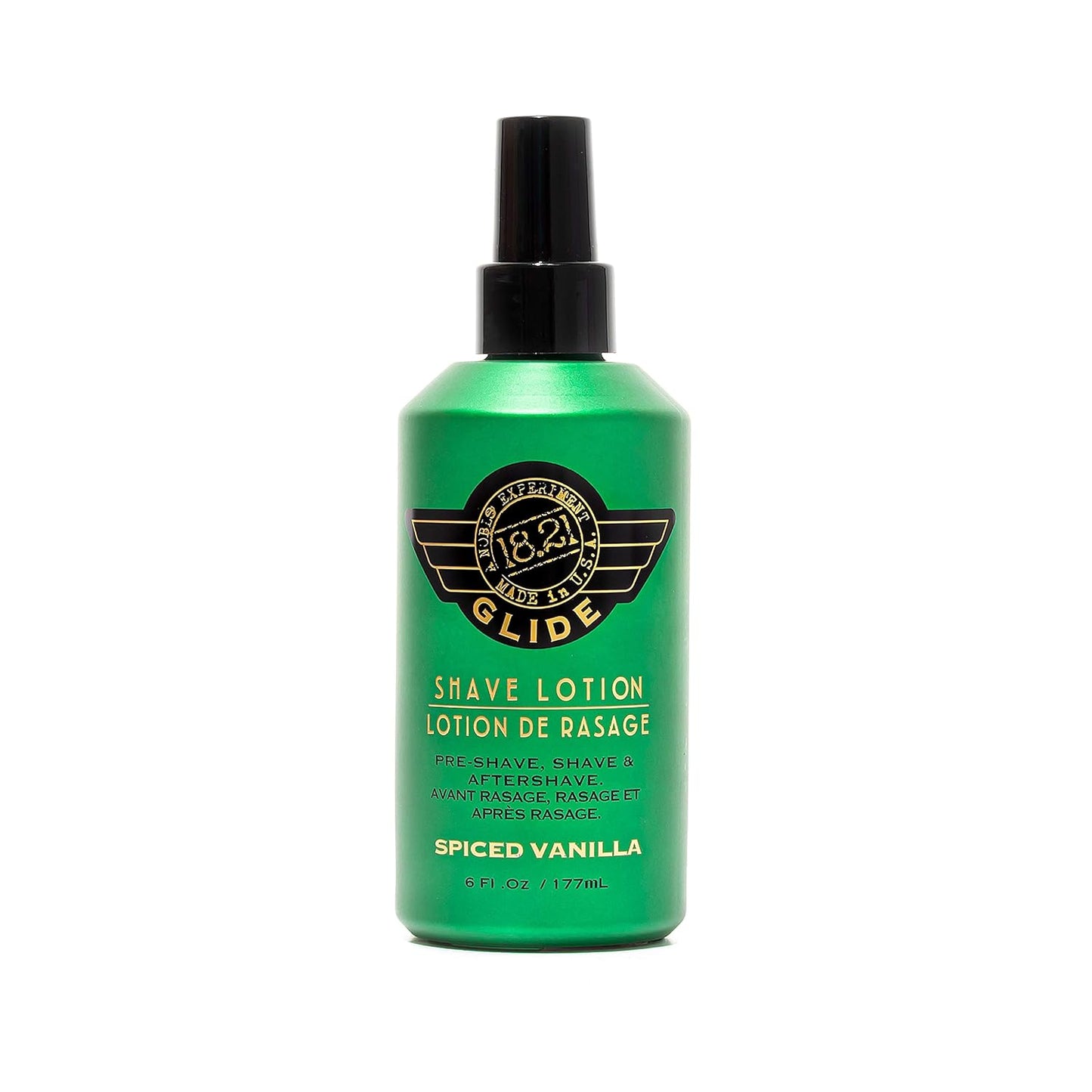 18.21 Man Made Shaving Gel Cream for Men - Spiced Vanilla, 6 Fl Oz | Non-Lathering, Moisturizing Formula for Smooth Shave