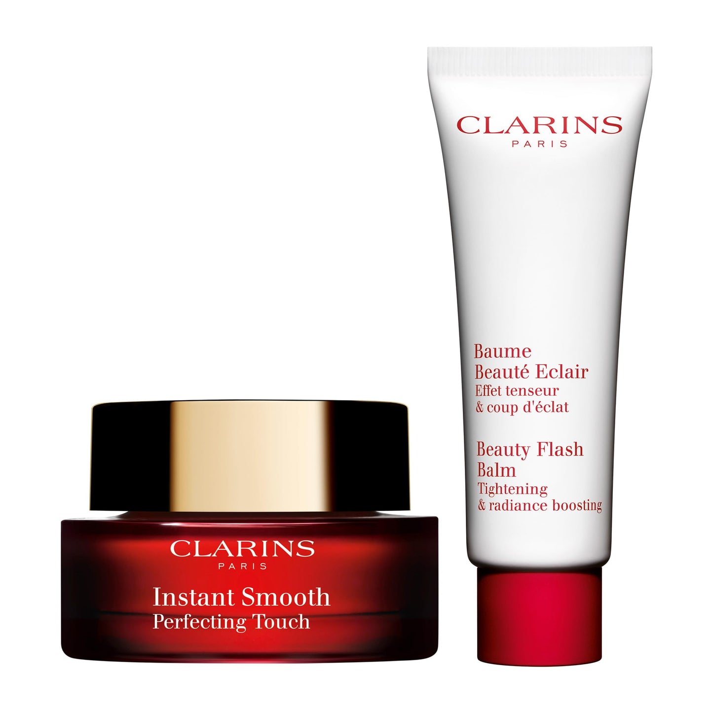 Clarins Instant Smooth Face Primer and Beauty Flash Balm Bundle | Wrinkle-Smoothing Face Primer | 3-in-1 Glow Boosting Face Cream, Makeup Primer, or 10 Minute Mask | All Skin Types