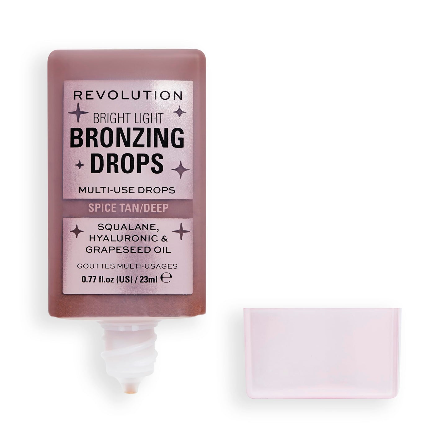 Revolution Beauty London, Bright Light Bronzing Drops, Bronze & Glow for Face & Body, Infused with Hyaluronic Acid, Vegan & Cruelty-Free, Bronze Summer, 0.77 fl oz
