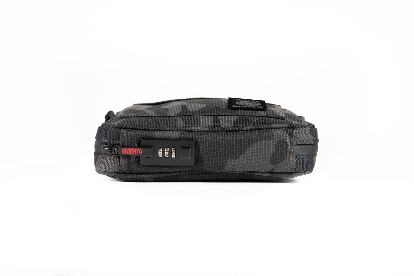 DIME BAGS Smell-proof Boss with Lock Padded Pouch with Activated Carbon Technology | 3-Digit Combo Lock | Low-Profile, Sleek Design (8 Inch, Camo)