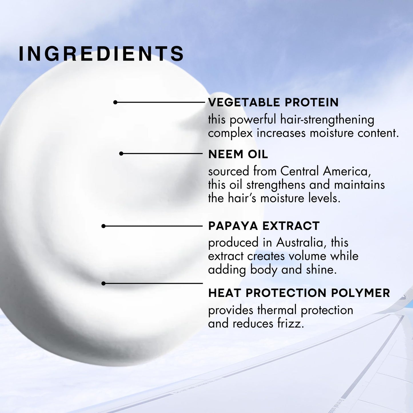 R+Co Aircraft Pomade Mousse - Lightweight Non-Sticky Styling Foam for Texture, Volume & Definition - Anti-Frizz Heat Protectant for Lived-In Hair - Any Hair Type - Vegan & Paraben-Free - 5.6oz