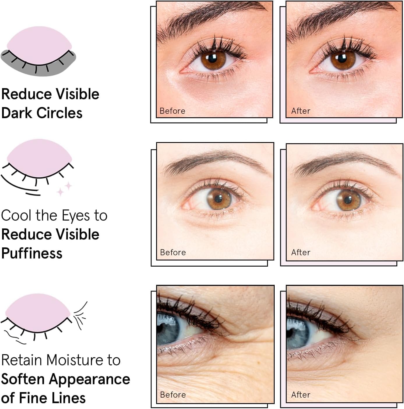 grace & stella Award Winning Under Eye Mask Reduce Dark Circles, Puffy Eyes, Undereye Bags, Wrinkles, Gel Under Eye Patches, Get Well Gifts for Women - Vegan Eye mask (24 Pairs, Blue)