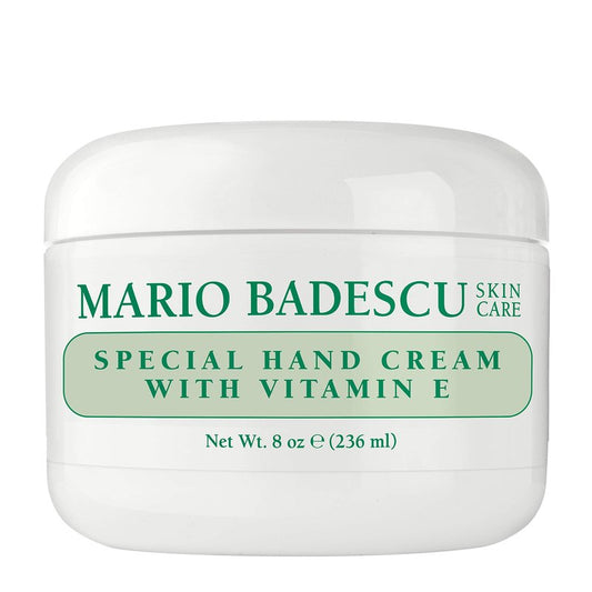 Mario Badescu Special Hand Cream with Vitamin E for Men and Women, Non-Greasy, Light and Fast-Absorbing Hand Cream for Dry Cracked Hands, Ideal for All Skin Types, 8 Oz