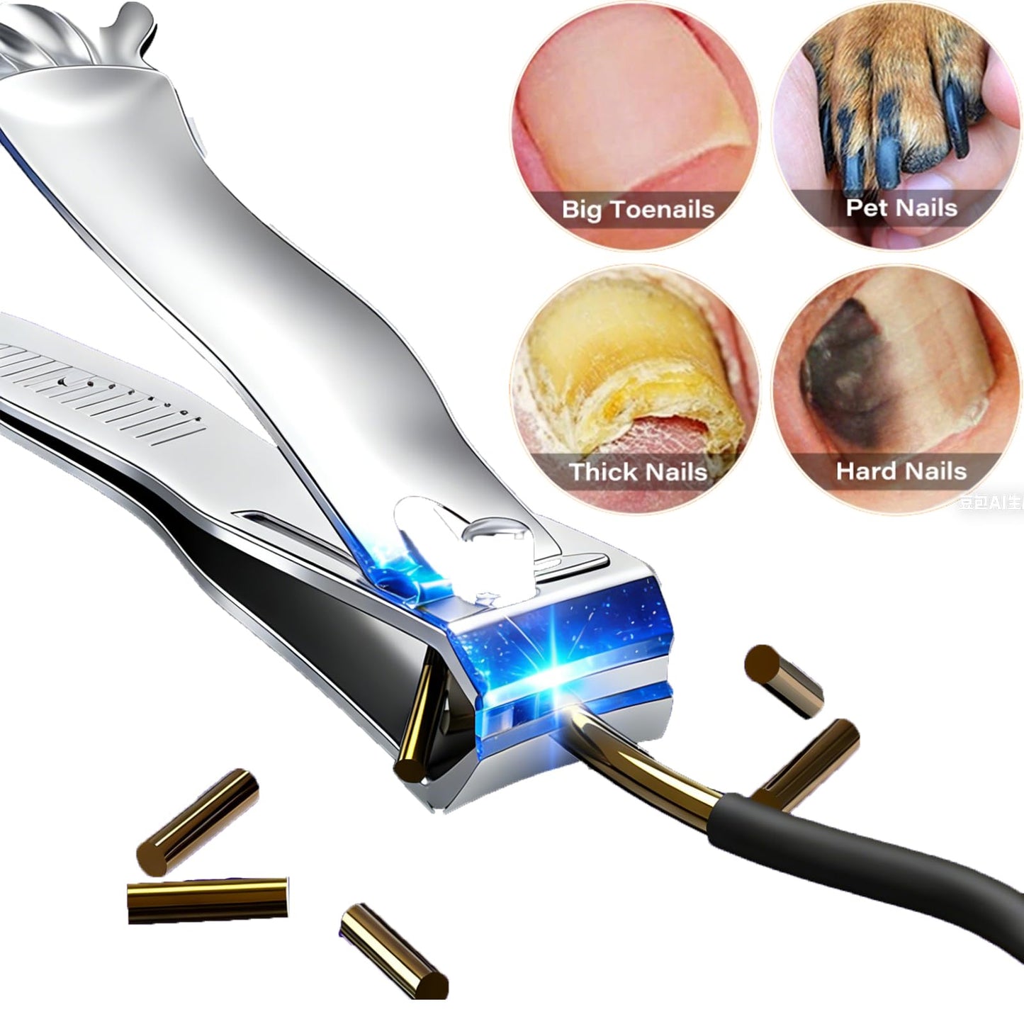 Funny Nail Clippers Set - Gag Gifts for Men, White Elephant Gifts for Adults, Stocking Stuffers & Cool Gadgets for Dad Boyfriend Husband Friends