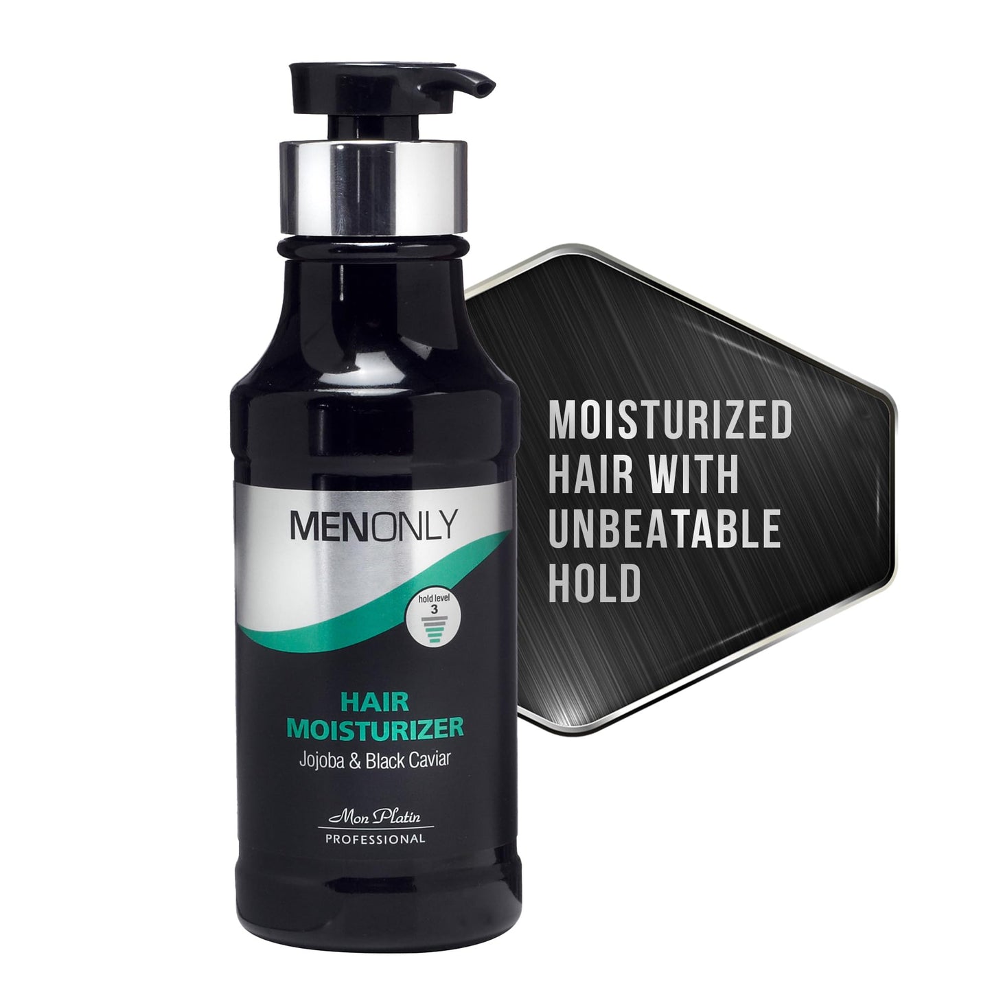 Mon Platin Black Caviar Hair Cream – Leave-In Moisturizer with Jojoba, Avocado & Silicone – Smooth & Shine – 250ml
