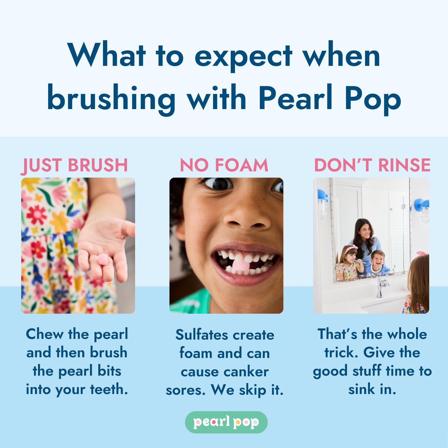 Pearl Pop Gummy Toothpaste Pearls for Kids & Adults – Fluoride Free, Soft & Chewy Tooth Paste, Mess-Free Travel Alternative with Nano-Hydroxyapatite (nHAP) & Xylitol, Groovy Grape, 65 Count