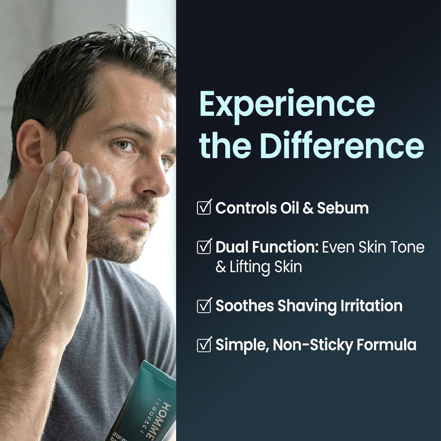 The Skin House HOMME INNOFECT All-in-One Skincare Duo for Men | Foaming Face Wash & All-in-One Moisturizer (Toner + Serum + Aftershave Balm) | Korean Skin Care for Sensitive Skin