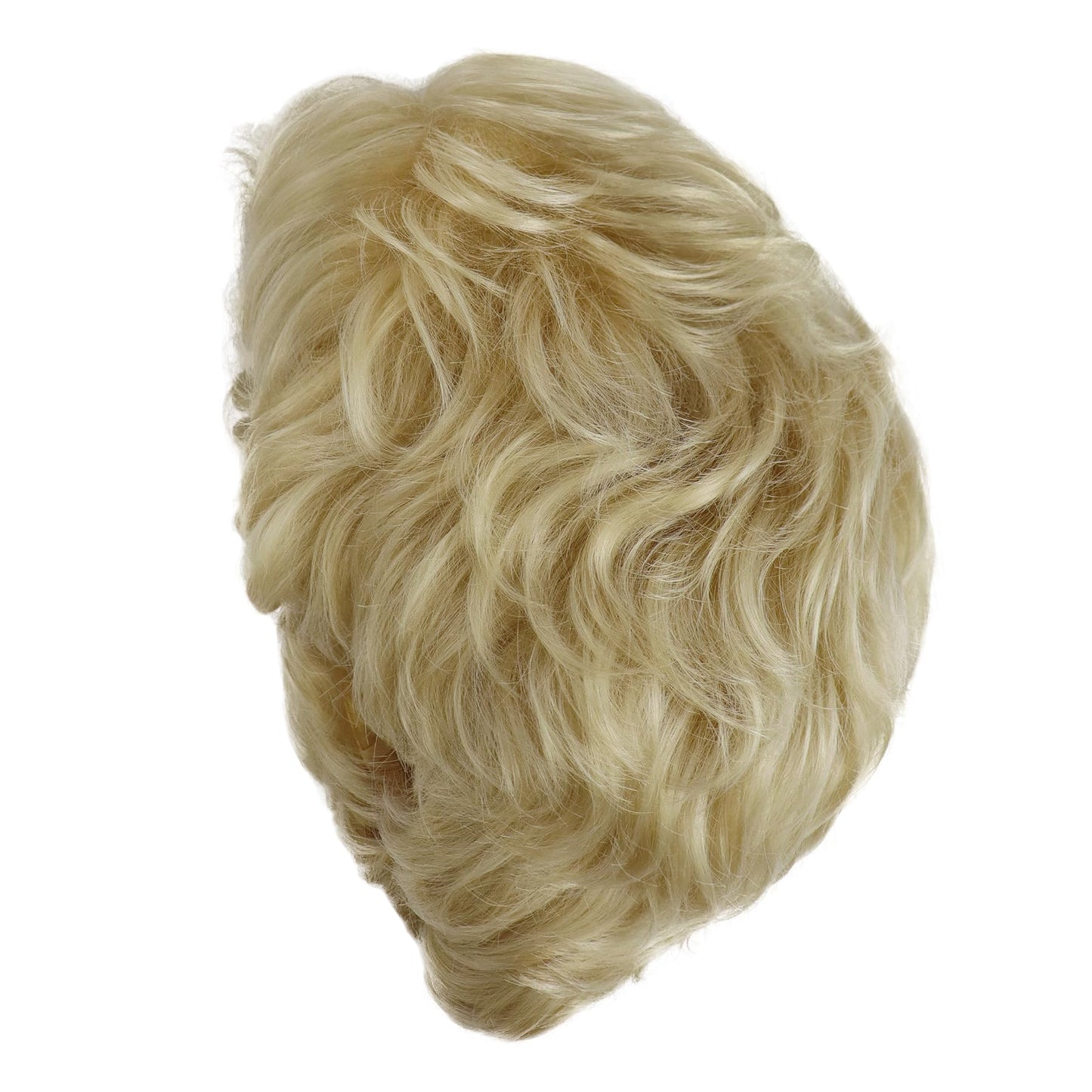 GNIMEGIL Curly Blonde Wig Sets Synthetic Hair Golden Grandma Wigs With Bangs Mommy Granny Outfits Betty White Wig Women Short Elderly Wigs With Glasses,Necklace For Old Lady Halloween Costume