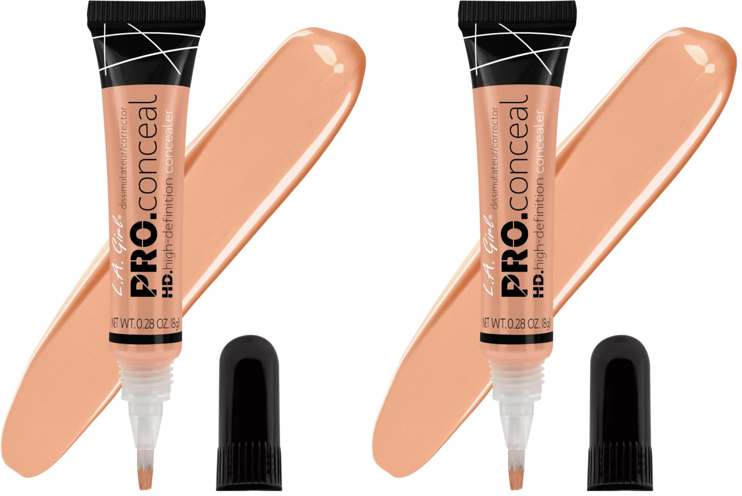 L.A. Girl Pro Conceal HD Concealer, Classic Ivory, 0.28 Ounce (Pack of 2)