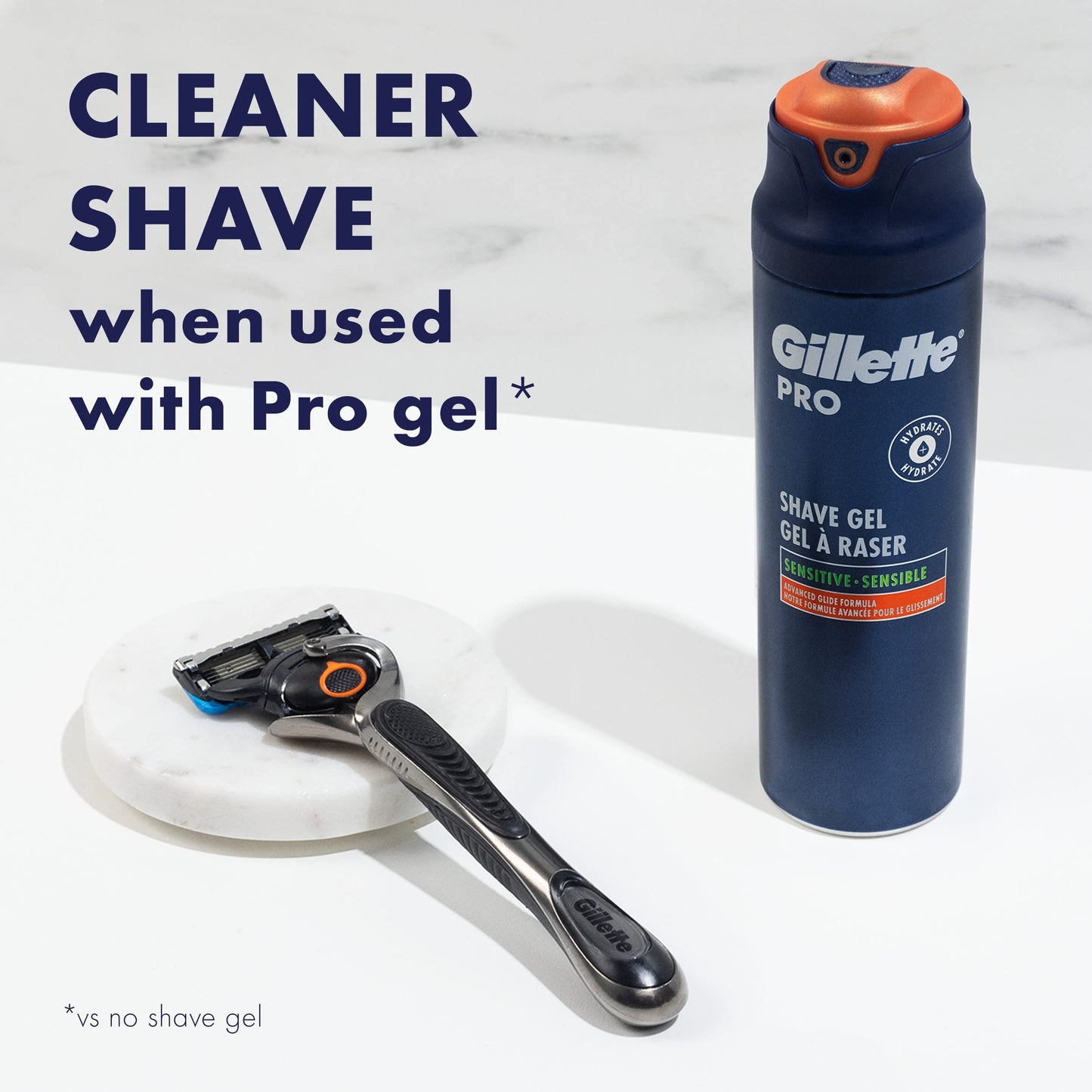 Gillette ProGlide Razor for Men, Handle + 2 Blade Refills (Pack of 2)