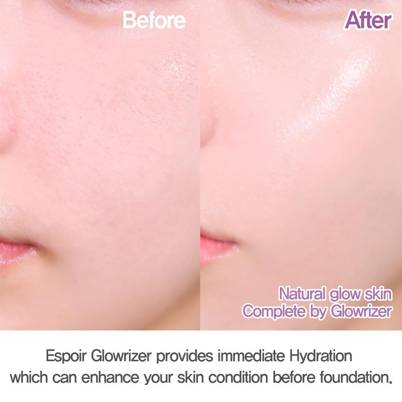 Glowrizer Face Primer - Hydrating Makeup Base with Hyaluronic Acid & Niacinamide for All Skin Types | 1.35 fl. oz