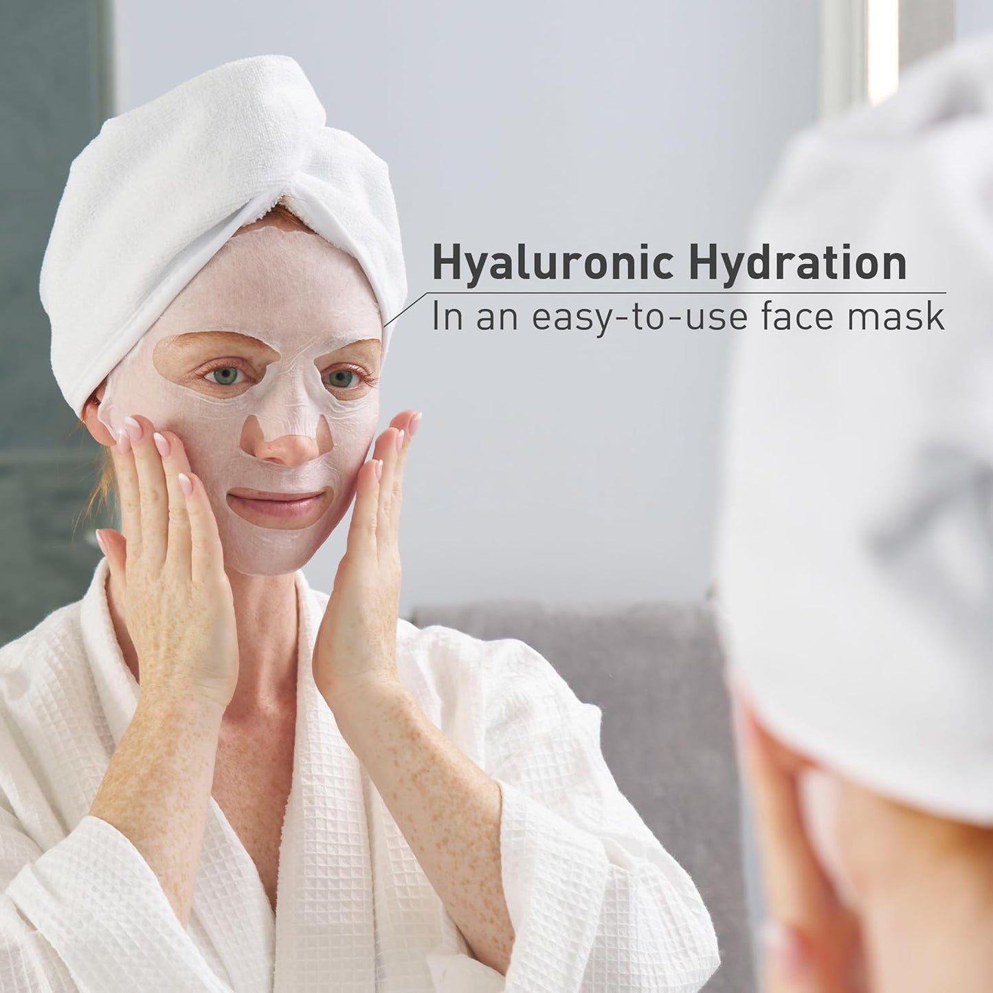 Rosacare Redness Relief Face Mask - Hydrating Sheet Masks with Hyaluronic Acid & Cucumber | 5 Pack for Sensitive Skin