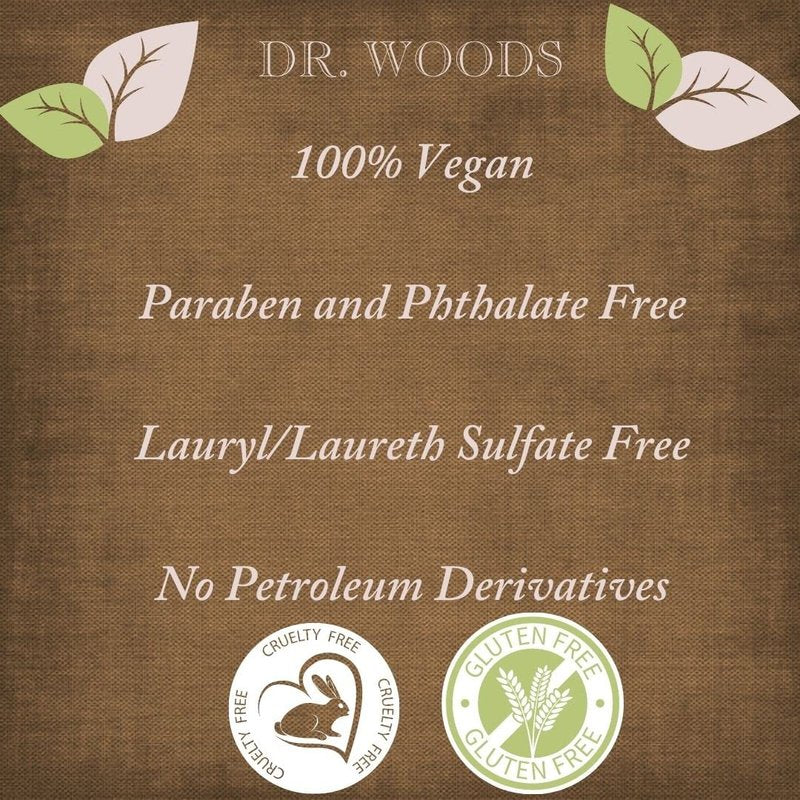 Dr. Woods Pure Almond Oil Castile Soap - Natural Cleansing for Face, Hands & Body | 32 Fl Oz, Pack of 2