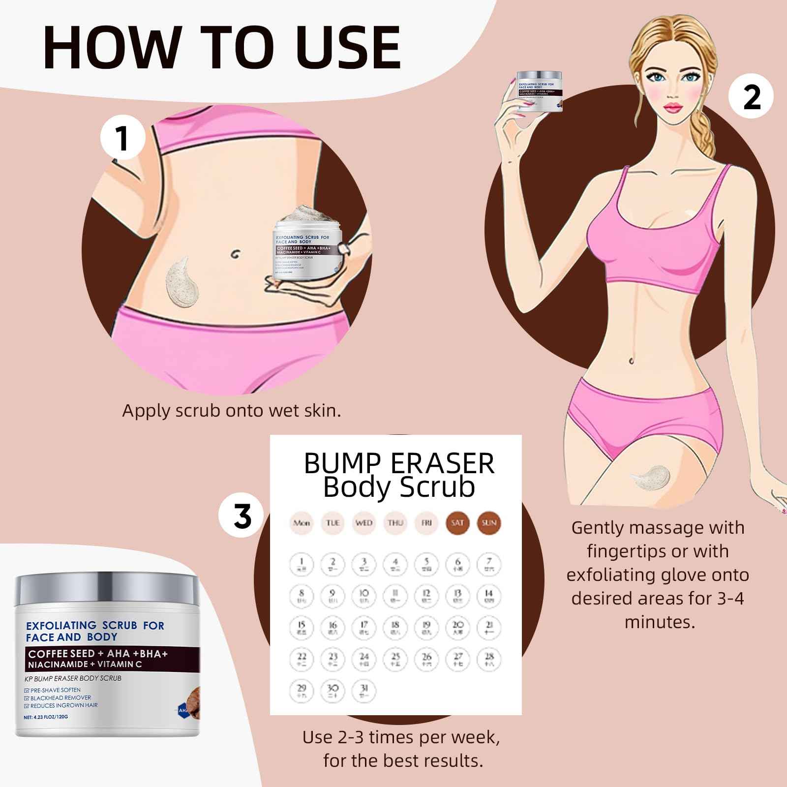 Yellow Peeling Oil Extra Strength Exfoliating Solution for Body - Dark Skin KP Bump Eraser Body Scrub Ingrown Hair Keratosis Pilaris Treatment