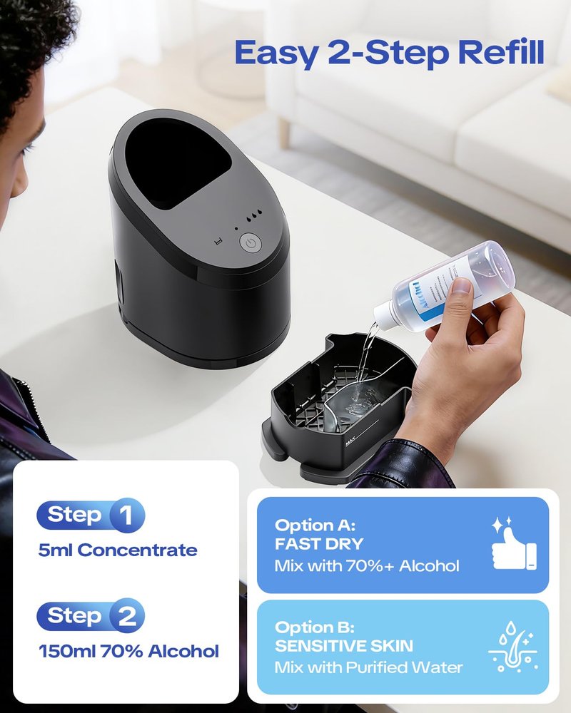 2026 New Reusable Cartridge with Refill 7 Month Supply Compatible with Braun Clean & Renew Refill Cartridge CCR, Shaver Cleaning & Care Kit with Gentle Hygienic Protection, Eco-Friendly