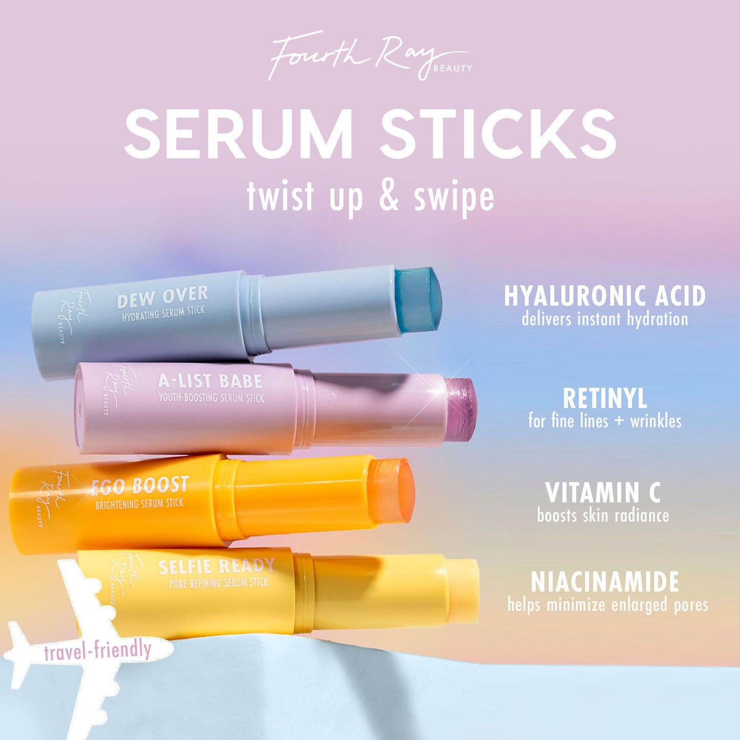 ColourPop Hyaluronic Acid Face Serum Stick - Hydrating Serum for Glowy Summer Makeup Prep with Squalane for Improved Moisture Retention & Cucumber Extract to Help Reduce Puffiness - Dew Over (0.25 oz)