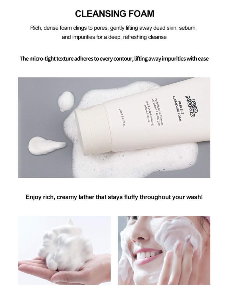 Cleansing Foam, 150ml – Gentle K-Beauty face wash for daily makeup removal. Hydrates and deeply cleanses skin. Non-irritating, Made in Korea.