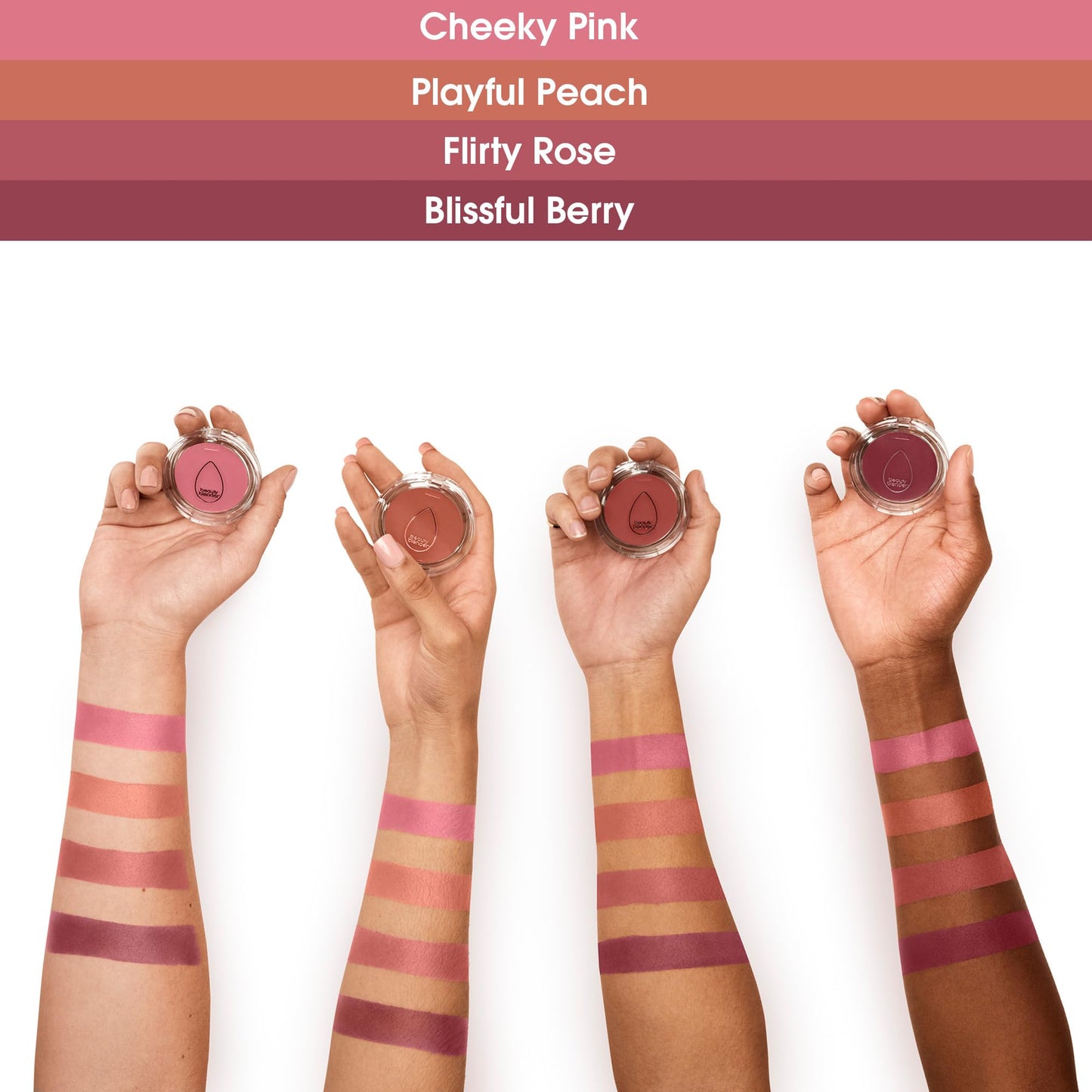 Beautyblender Bounce Liquid Whip Cream Blush, Dewy Glow, Long-Lasting, Buildable Color, Vegan with Hyaluronic Acid & Vitamin C, Blissful Berry