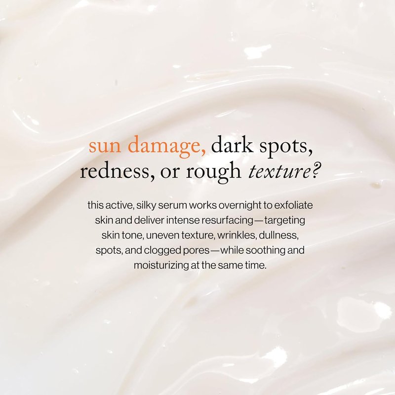 Goop Beauty Sleep Milk Serum - Intense Face Exfoliator with Glycolic Acid & Hyaluronic Acid | 1 fl oz for Smoother Skin