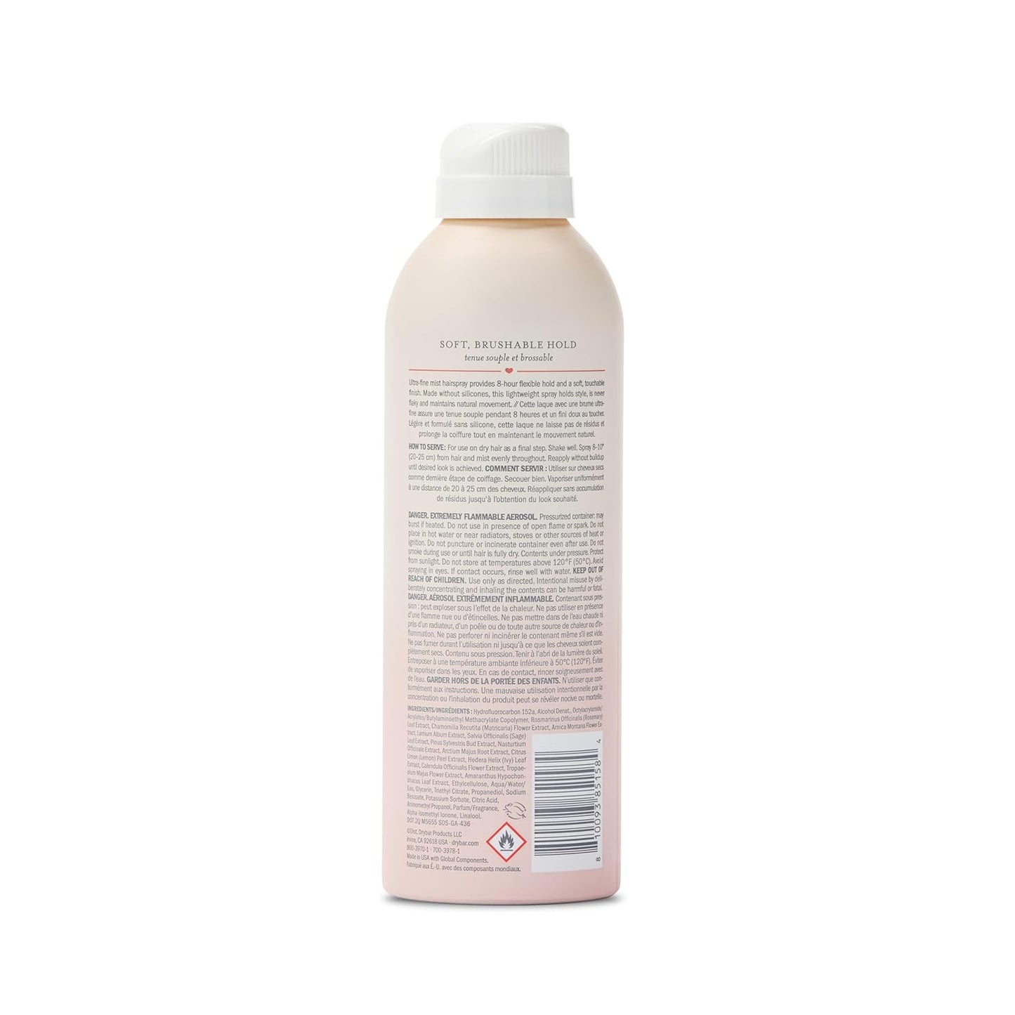 Drybar Seltzer Spritz Flexible Hold Hairspray - 8-Hour Hold, Touchable Finish, Ultrafine Mist, Vegan & Cruelty-Free