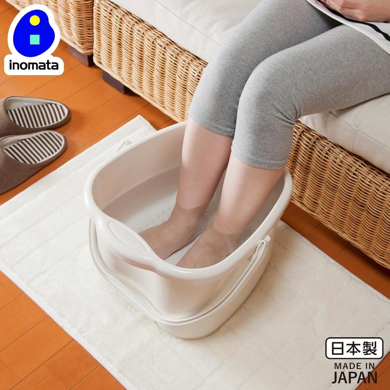 Inomata Foot Bath - Women's Ivory Chemical Foot Soak | Fits Up to 10.2 Inches (26 cm)