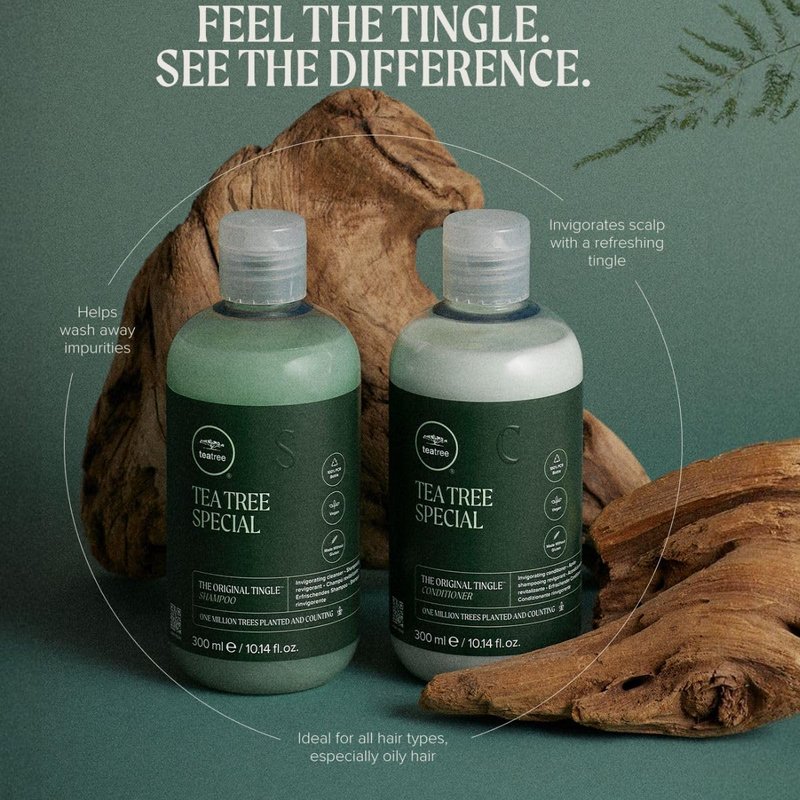 Tea Tree Special Shampoo, Deep Cleans, Refreshes Scalp, For All Hair Types, Especially Oily Hair, 2.5 fl. oz.