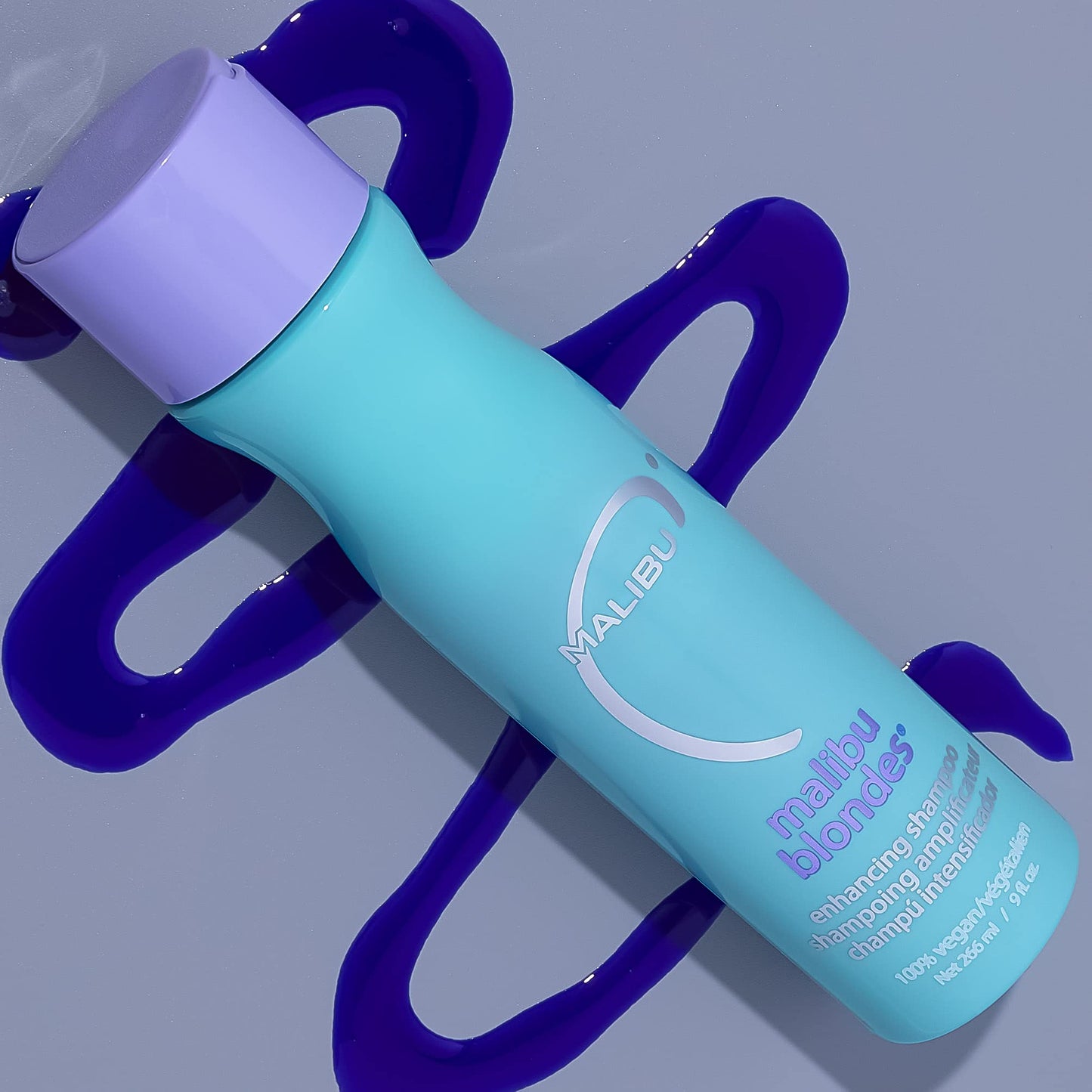 Malibu C Blondes Enhancing Shampoo - Sulfate-Free Purple Shampoo for Blondes - Helps Preserve Highlights & Remove Brassiness - Moisturizing & Revitalizing Hair Care (9 oz)