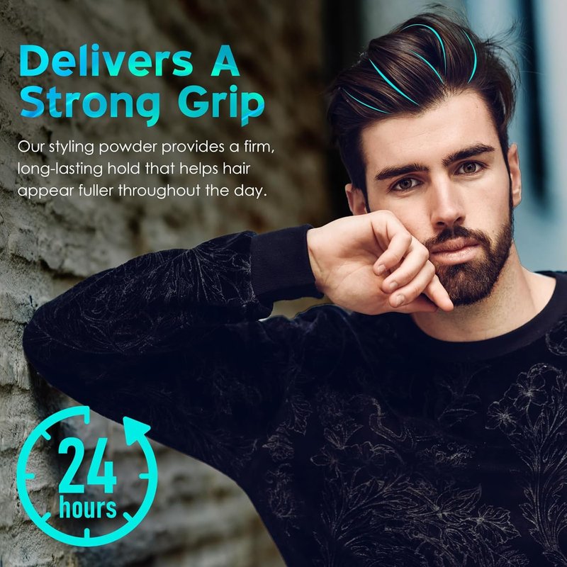 Hair Styling Powder - Volumizing & Texturizing for All Hair Types | All-Day Invisible Hold, Matte Finish (1 Piece)
