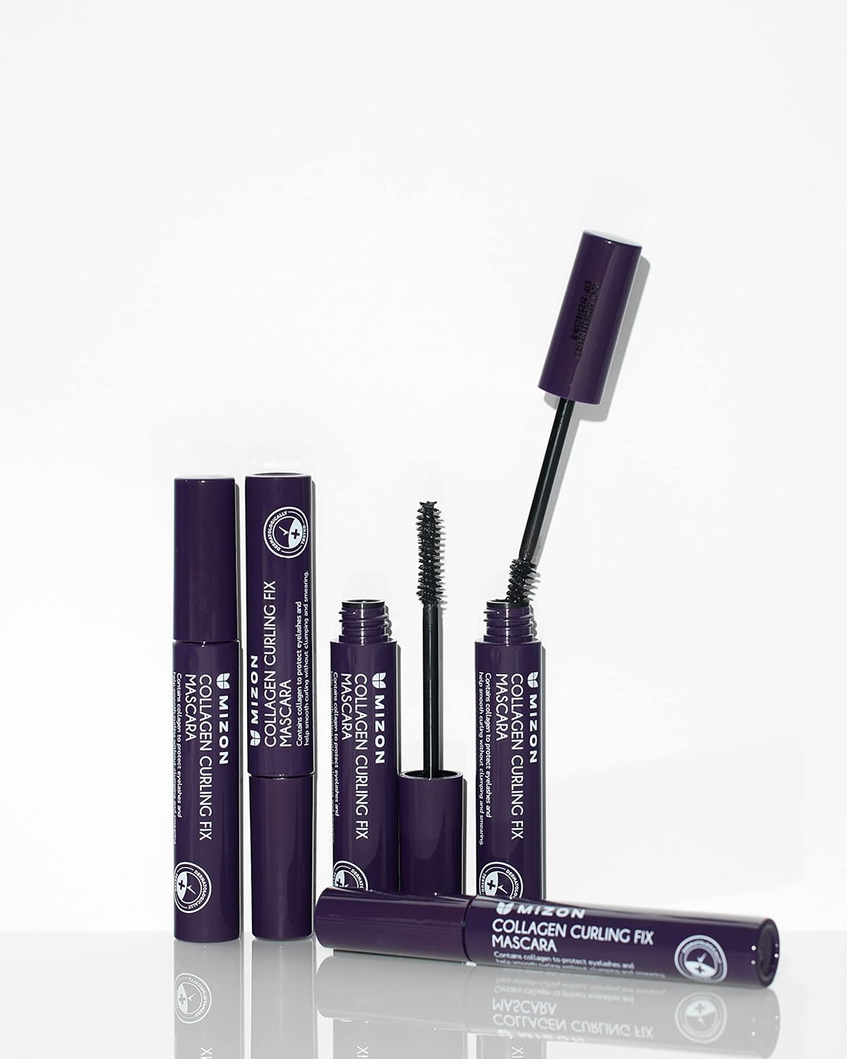 MIZON Collagen Curling Fix Mascara - Long-Lasting, Smudge-Proof High Volume | 0.20 oz