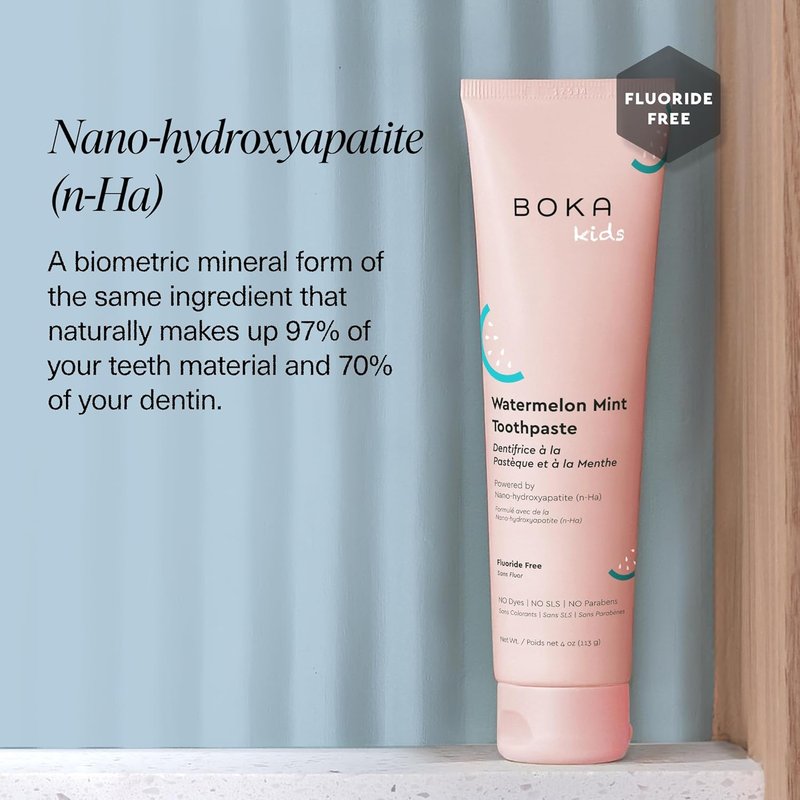 Fluoride-Free Nano Hydroxyapatite Toothpaste - Watermelon Mint Flavor | 4 oz Tube
