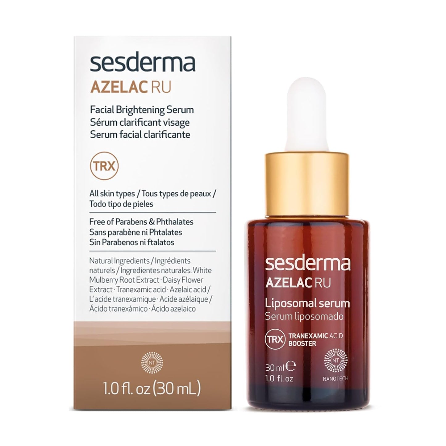 Sesderma AZELAC RU Liposomal Facial Serum - Target Sun Spots & Hyperpigmentation | 1.0 fl. oz.