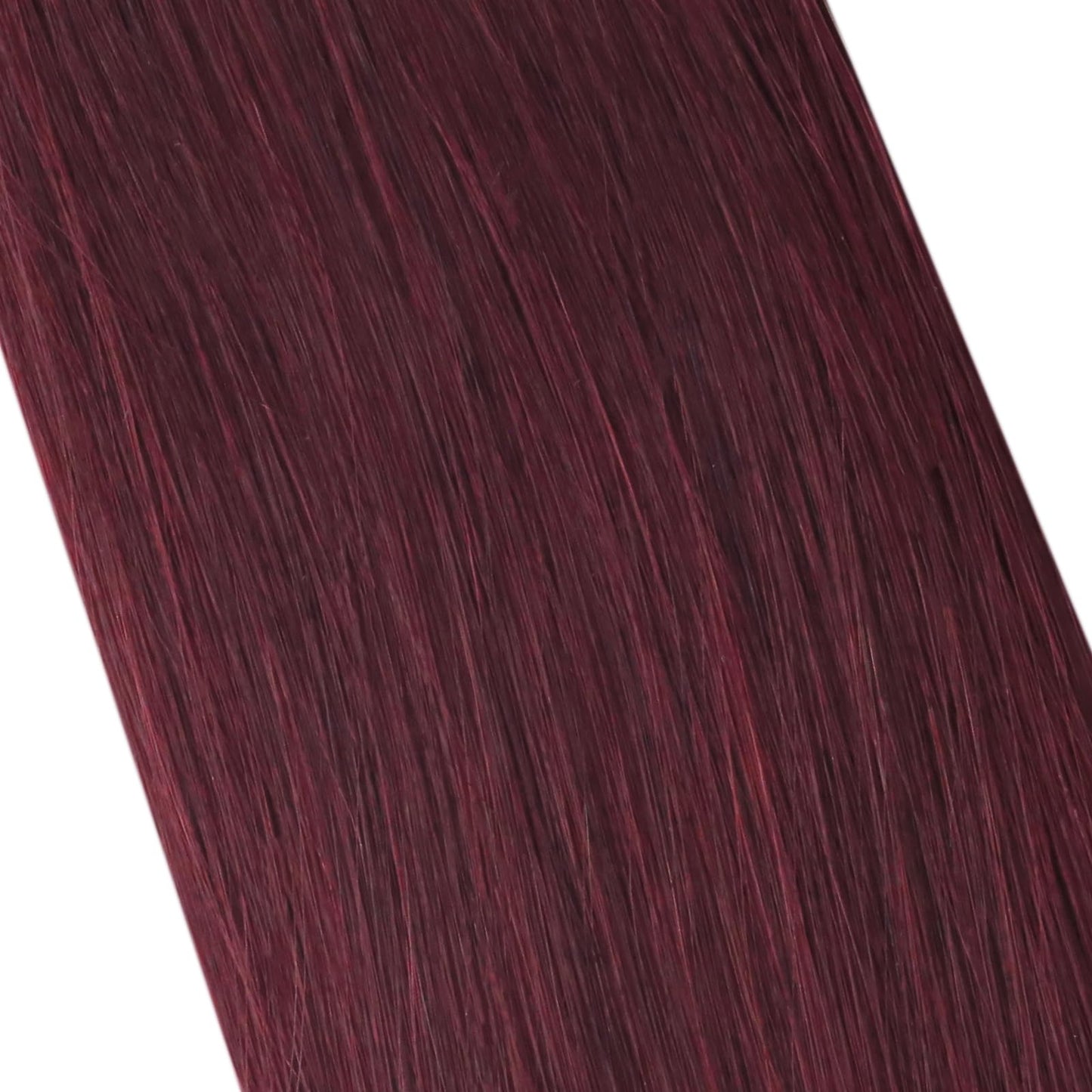 Moresoo Burgundy Tape in Hair Extensions Wine Red #99J Straight Human Hair 14 Inch 20pcs 40g Invisible Seamless Tape in Extensions for Fashion Hair Look Smooth Shiny Real Human Hair for Women