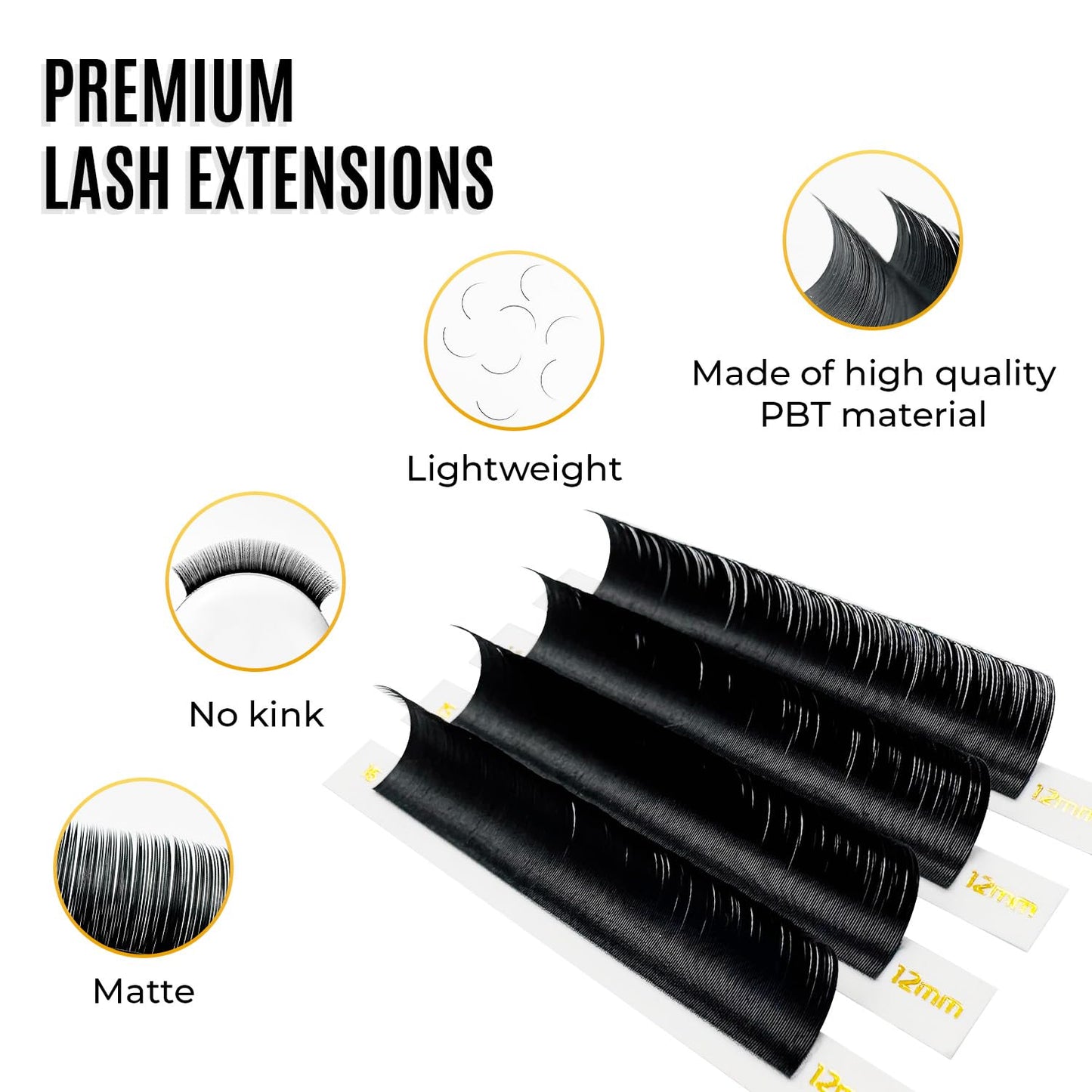 Individual Lashes Semi Permanent Mink Lashes by STACY LASH | Volume & Classic Lash Extensions | C Curl Eye Lashes | Eyelash Extension Supplies for Lash Tech | 16-Rows Lash Tray | C-0.15-MIX 8-15