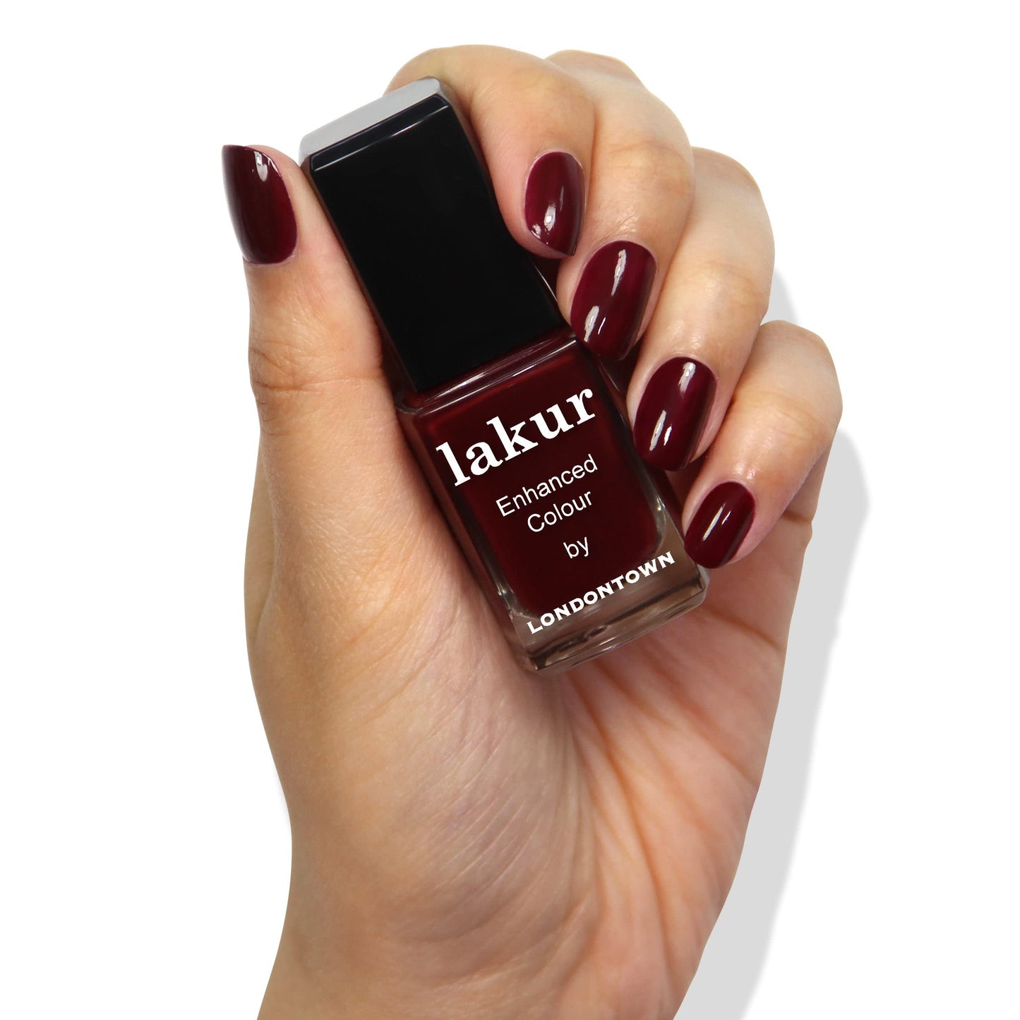 LONDONTOWN lakur Nail Polish, Red Shades, Elderberry
