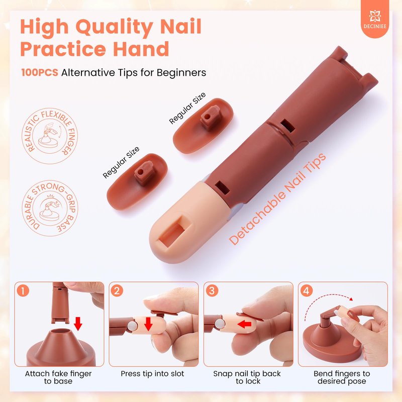 Nail Kit for Beginners with Everything: Professional Nail Acrylic Powder Liquid Set with Practice Finger Drill U V Light in Makeup Bag for Women Salon Home (Silver)