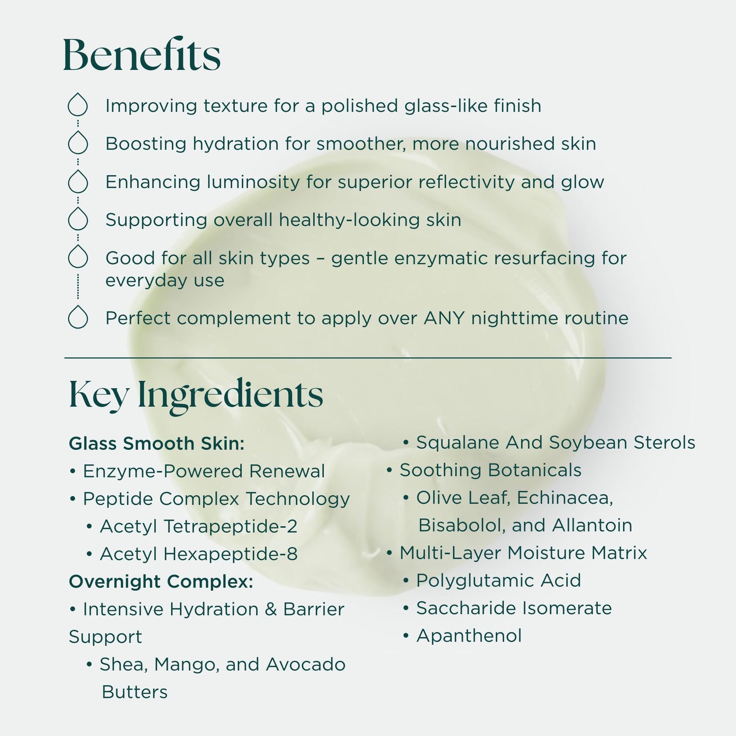 Marini SkinSolutions Night Zyme - Overnight Glass Skin Resurfacing Complex - Face Mask with Proteolytic Papaya Enzymes & Peptides - All Skin Types - Cruelty Free - Made in the USA - 1.7 oz