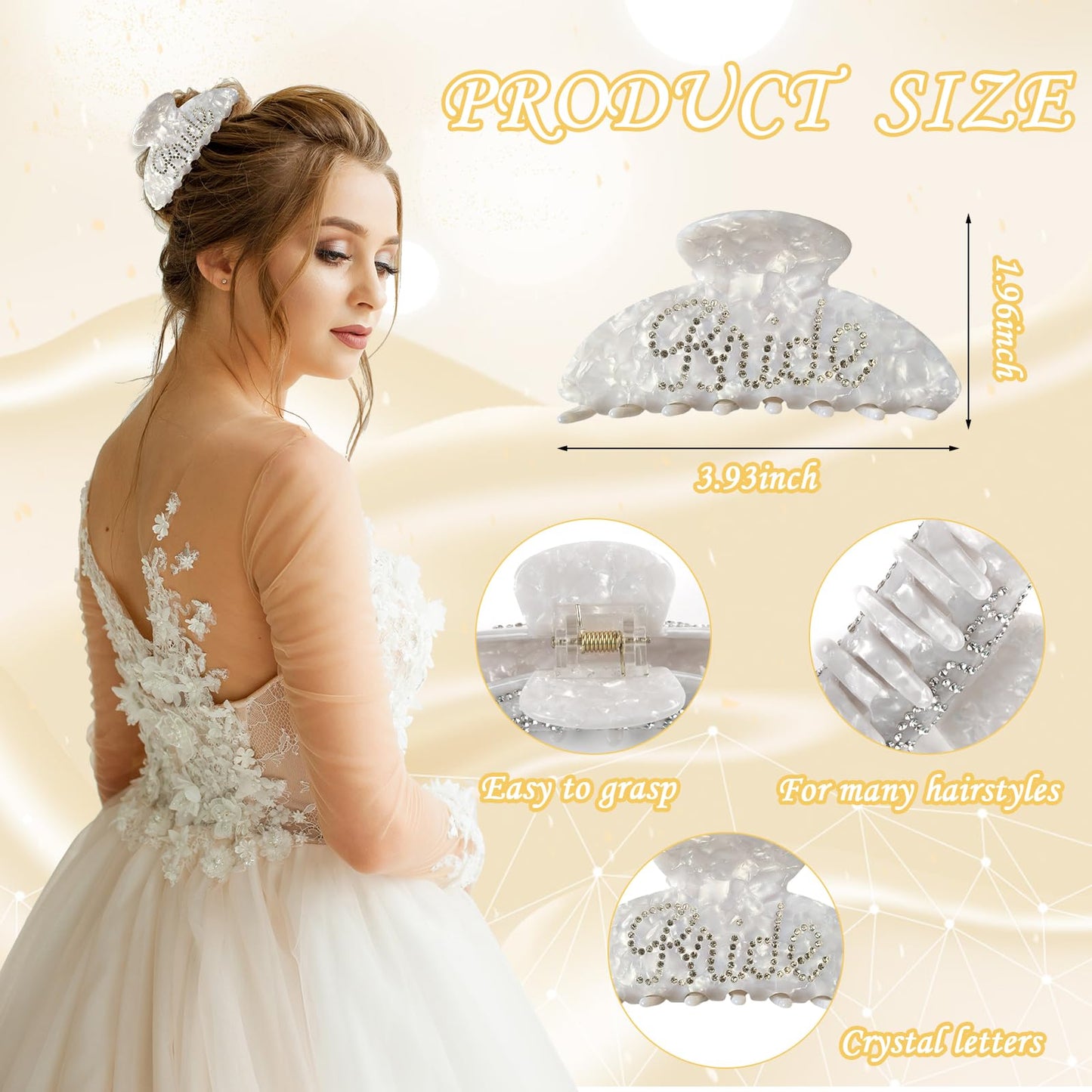 Tkifoda Bride to Be Gifts, Bridal Shower Gifts, Wedding Gift, Bride Tote Bag Makeup Bag Robe Slippers Hair Clip I Do Slippers Wedding Robe Cosmetic Bag