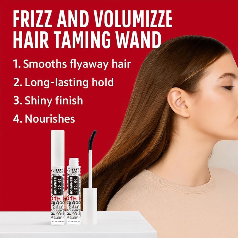 Fly Away Stick for Hair - 2 Pack Hair Mascara Gel Wax Fixer for All Hair Types | Non-Greasy, No Flaking, 0.8 Fl. Oz
