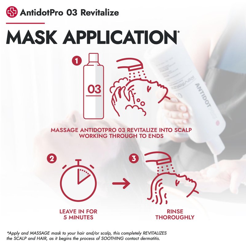 Antidotpro 03 Revitalize Hair Mask – Revitalizing Scalp Mask for Dandruff, Itchy Scalp, Redness, Irritation, and Contact Dermatitis - Professional Hair Products - 1000ml