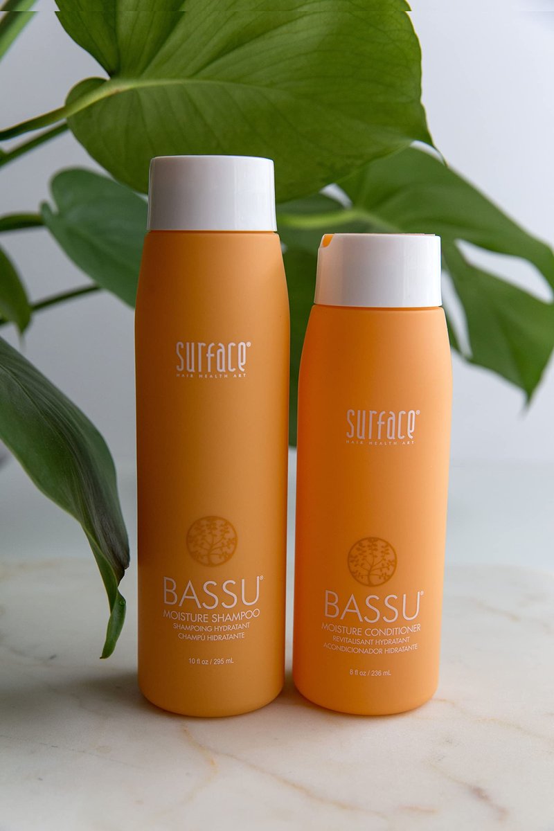 SURFACE Hair - Bassu Moisture Shampoo - Cleanses, Moisturizes, and Provides Sulfate Free Shine -