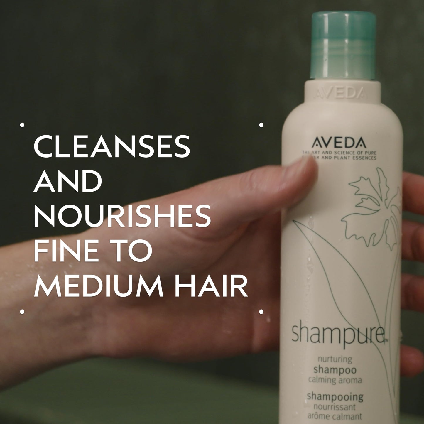 Aveda Shampure Nurturing Shampoo for Fine to Medium Hair | Gently Cleanses and Nourishes Hair | With Abyssinian Oil | Calming Aroma of Lavender & Ylang Ylang |96% Naturally Derived*, 8.5Fl Oz