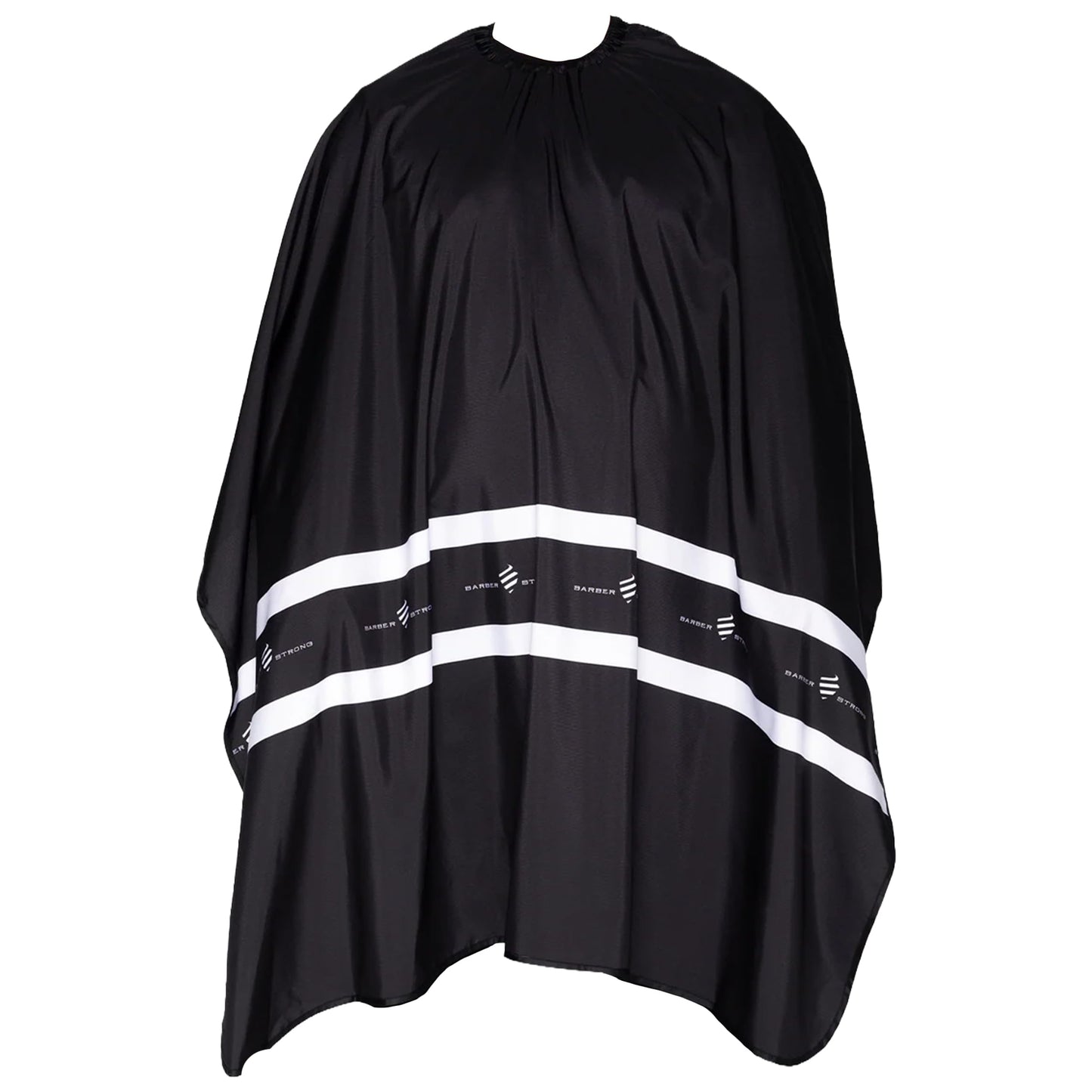 Barber Strong The Junior Hands-Free Barber Cape for Kids, Hair Repelling and Static-Reducing Material, Flexible Elastic Neckband, Water Resistant Fabric, Oversized for Complete Coverage - Black