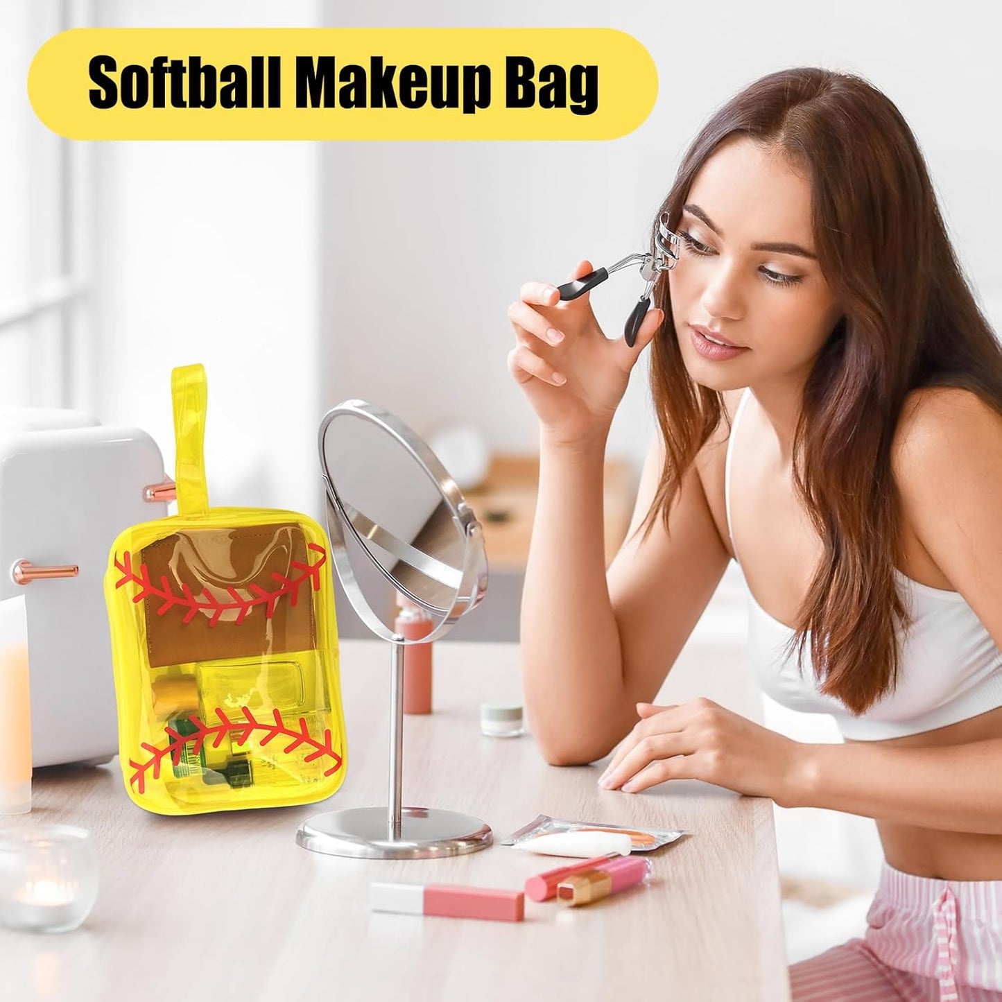 Softball Goodie Bags - 40 PCS Clear PVC Pouches | Waterproof Travel Organizers for Team Gifts