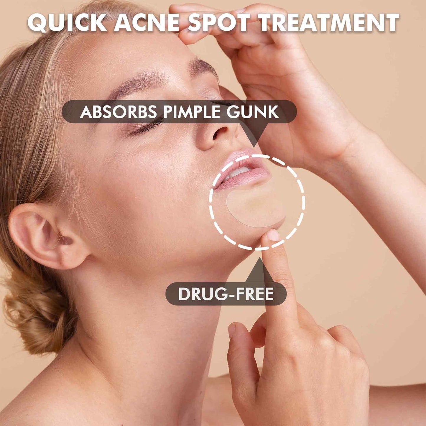 Albatross Health New England Invisible Pimple Patches for face, plain Hydrocolloid Acne Patches, HSA FSA eligible, Spot Dots Cover, Zit Blemish Patch, 2 Sizes 180 Counts