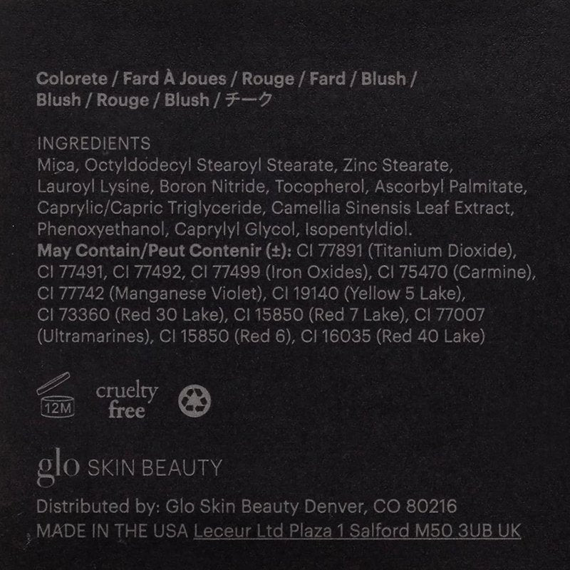 Glo Skin Beauty Blush - High Pigment Pressed Powder Blush for Cheeks | Papaya Shade for a Natural Glow