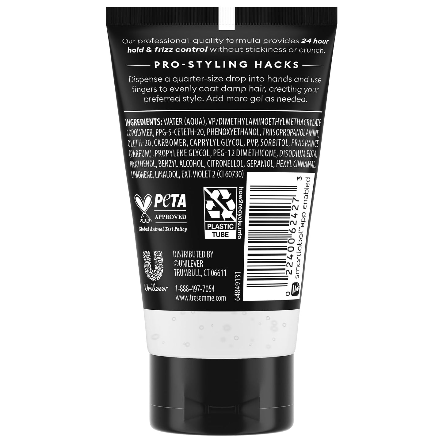 TRESemmé Sculpting Gel, Travel-Size, Extra Hold 12-Pack – Professional-Quality Formula, 24H Frizz Control, 2 Oz Ea