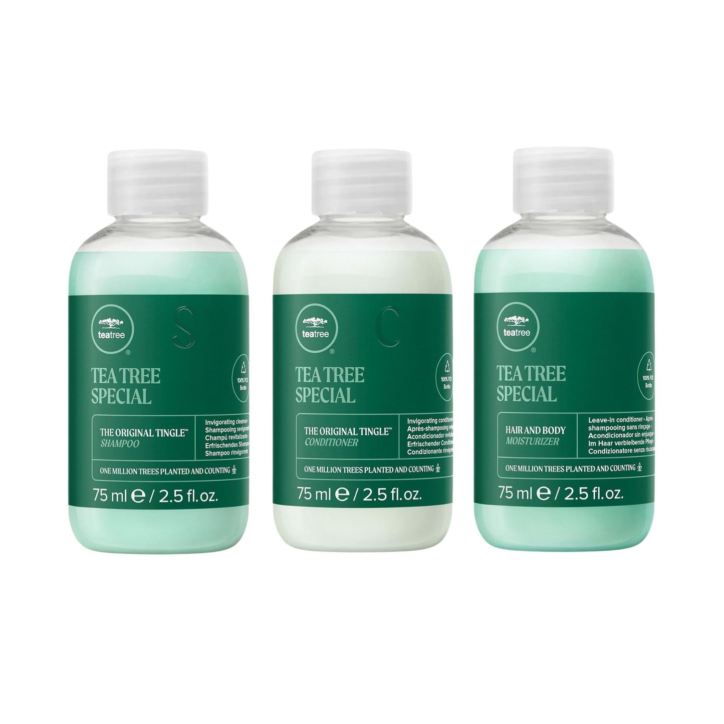 Tea Tree Special Shampoo, Conditioner and Hair and Body Moisturizer, For All Hair Types, 2.5 fl oz, Set