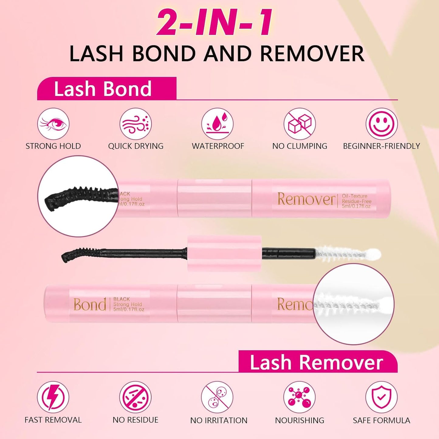 Eyelash Extension Kit - 167 Pieces DIY Individual Eyelashes | D Curl 8-16mm with Bond & Remover