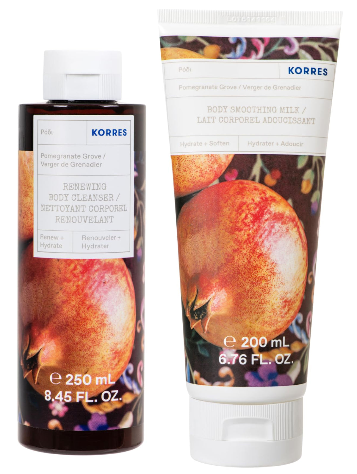 Korres Olive Blossom Body Care Set, 2-Piece Gift Set With Body Milk & Shower Gel, Gift for Women & Men, Natural and Pure Greek Olive Oil Skincare, Made in Greece, Vegan, 8.45 FL Oz & 6.76 FL Oz