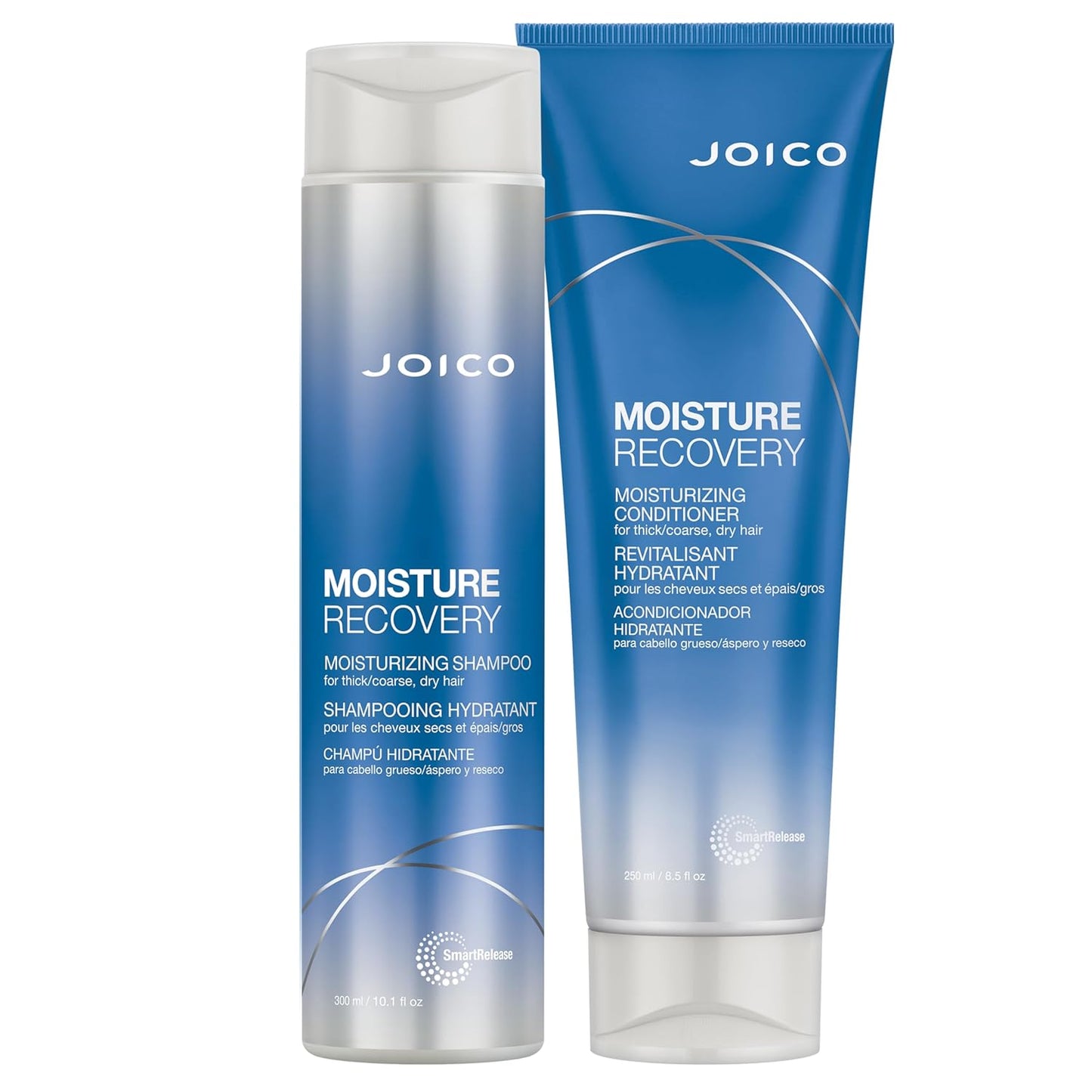 Joico Moisture Recovery Shampoo & Conditioner Set - Hydrating Formula for Thick, Coarse, Dry Hair | 33.8 Fl Oz